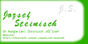 jozsef steinisch business card